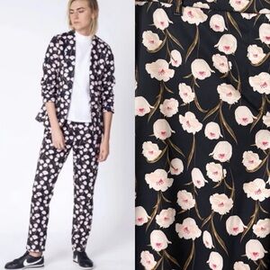 WILDFANG Empower Floral Satin Trousers Pants